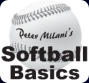 Logo for Peter Milani's softball basics